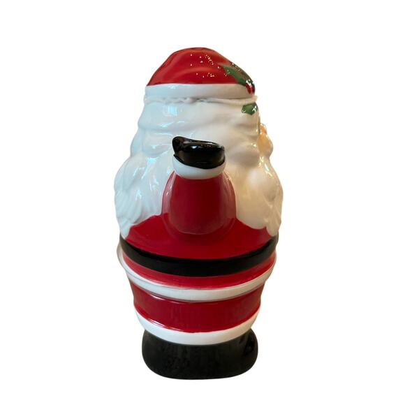 Lang Christmas Tea For One Winking Santa Teapot With Lid 12oz Cup New - Picture 3 of 16